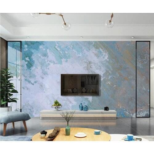 Milofi custom 3D wallpaper mural modern art abstract blue marble pattern background wall living room bedroom decoration painting