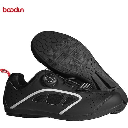 Boodun 2020 new Non-Lock Cycling Shoes Leisure Road Bike Shoes MTB Cycling Shoes Comfortable Breathable Rubber Sole Sports Shoes