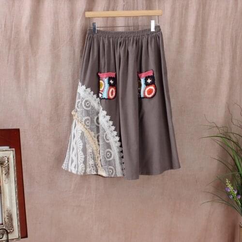 Rokken Adult Lolita Saia De Renda Jupe Patineuse Long Linen Rok Falda Tubo Gonna Tulle Princess Liz Lisa Autumn Harajuku Skirt