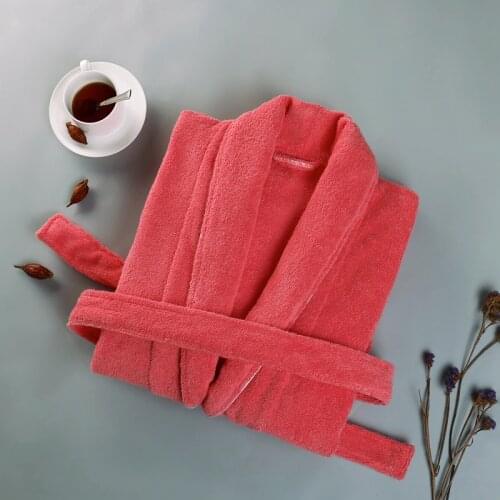 Women Bathrobe 100%Cotton Terry Bathrobe Lovers Solid Towel Sleepwear Long Bath Robe Kimono Femme Dressing Gown Bridesmaid Robes