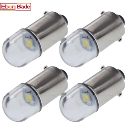 4Pcs BA9S T4W BAX9S H6W BAY9S H21W LED Bulb 6V 12V Car Interior Dome Trunk Light Auto Motorcycle Side Parker Lamp Warm/White