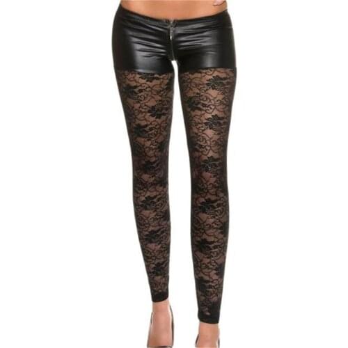 Terry Pau TP101428 Lace Detail Shorts Leggings