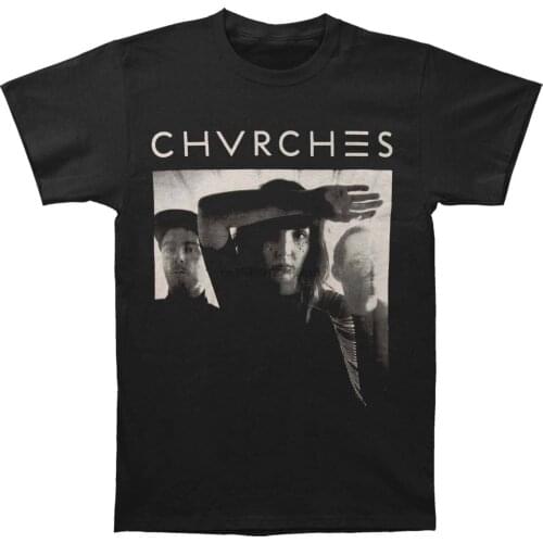 Chvrches Mens Band Eoe Slim Fit T-shirt Black Rockabilia