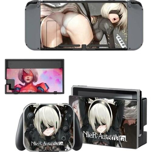 Nintendoswitch Skin NieR Automata Nintend Switch Stickers for Nintendo Switch Console Joy-con Controller Dock Skins Stickers