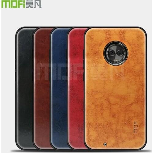 Original Mofi for Motorola Moto G6 Cover Luxury Silicone TPU Leather Texture For Motorola Moto G6 Plus Phone Case