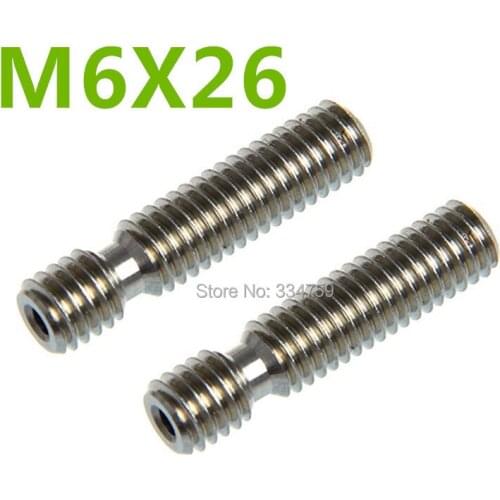 Plus Barrel M6*26 Nozzle Throat For Reprap Makerbot Printer Extruder Hot End 1.75mm printer parts