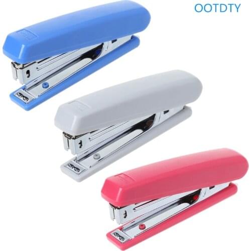 Portable Metal Manual Stapler Uses No.10 Staples Desktop School Office Supplies J78A