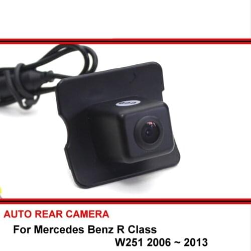 Reserved Hole For Mercedes Benz R W251 2006 ~ 2013 HD CCD Car Reverse Backup Rearview Parking Rear View Camera Night Vision
