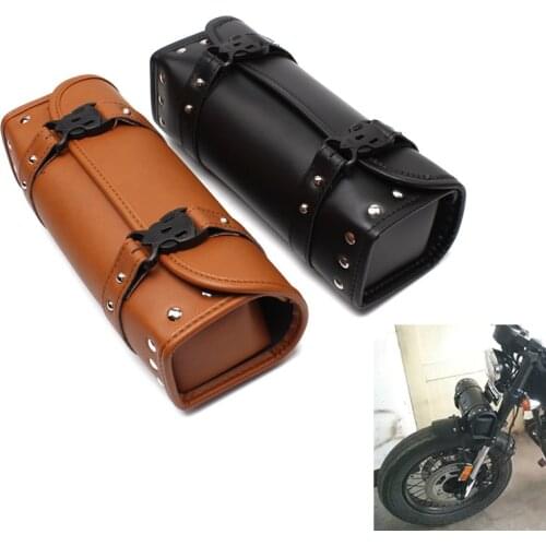 Evomosa Tool Bags Saddlebags Phone Storage Bags Suitcase Motorcycle Chopper Cruiser Bobber Softail Side Bag For Harley Honda BMW