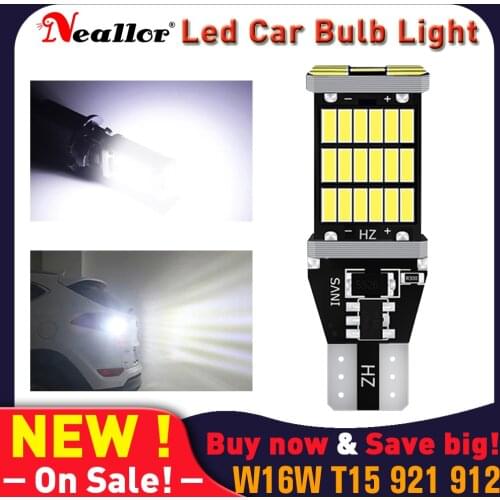 W16w Super Bright White 912 T15 Led Canbus No Error Free 921 926 Back Up Reverse Lights Bulbs On Cars Break Diode Lamps For Auto