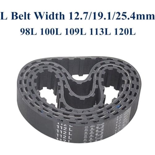 Trapezoid L Timing belt C=98/100/109/113/120 Width 050/12.7mm 075/19.1mm 25.4mm Synchronous Belt 98L 100L 109L 113L 120L
