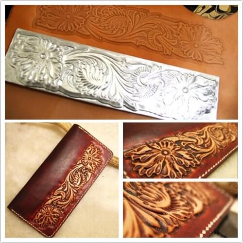 Tang dynasty flower design Hand-work unique leather working tools carving punches stamp craft with leather carving tools