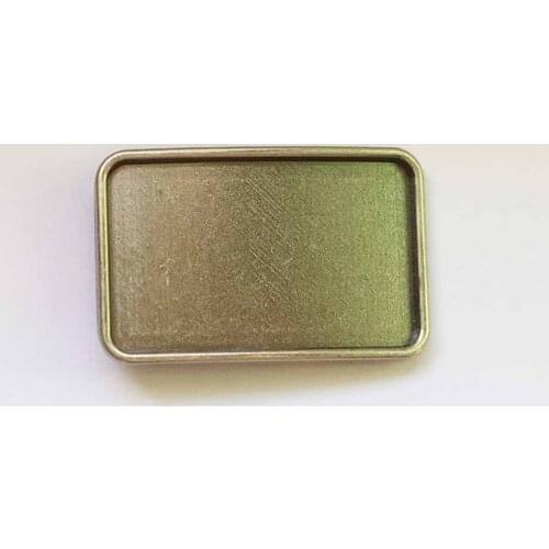 Vintage Rectangle Blank Belt Buckle
