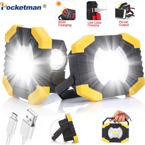 160W Led Portable Spotlight 8000lm Super Bright Led Work Light Rechargeable for Outdoor Camping Fishing Camping Led Flashlight