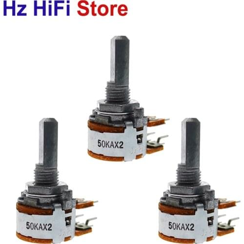 3PCS Original RK163 50KAX2 audio amplifier amp volume Dual-unit Rotary Potentiometers Japan ALPS 16-type DIP6 50K