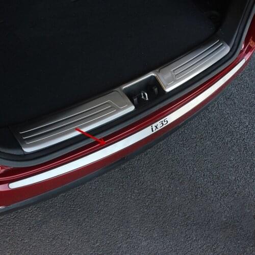 Car-covers stainless steel External Rear bumper Protector Sill 1PCS fit 2010-2015 Hyundai IX35 Car styling