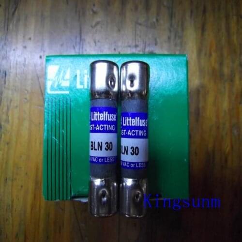 Free shipping 10pcs BLN 30 American Littelfuse fuse fuse 10*38 genuine 30A 250V