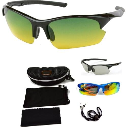 Two-Color Bicycle Glasses for Riding Split Lens Can Change Outdoor Sports Sunglasses Running Glasses