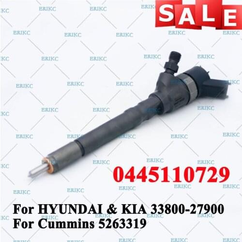 ERIKC 0 445 110 729 Diesel Inyector Auto Engine Parts Injector Assembly 0445 110 729 Fuel Pump Injection 0445110729 For Cummins