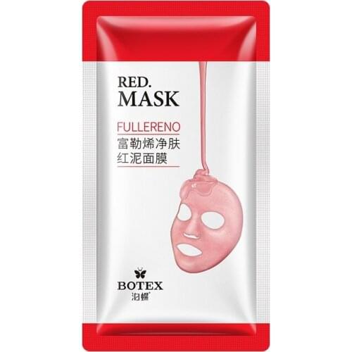 Fullereno Cleansing Red Mask 10pcs Deep Cleansing Pore contraction Skin Peeling Off Aged Horniness Eliminating Anti-wrinkle Mask