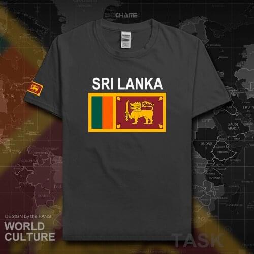 Sri Lanka Lankan men t shirt 2017 jerseys nation team tshirt 100% cotton t-shirt sporting clothing tees country flag LKA Ceylon