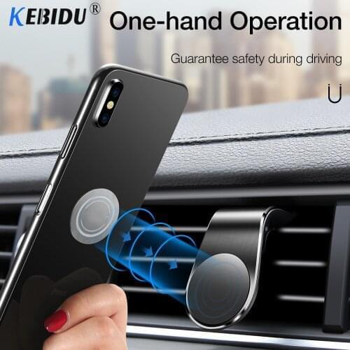 Magnetic Car Phone Holder Universal Air Vent Clip Mount Car Bracket Car GPS Mount Holder Metal Magnetic Navigation For Iphone 11