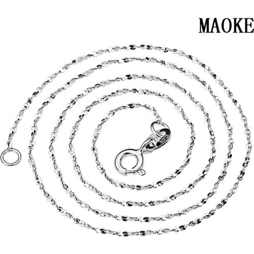 MAOKE Silver Chains
