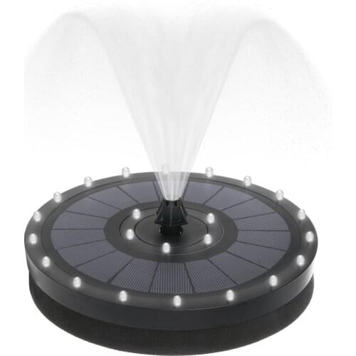 Floating Solar Fountain Colorful Garden LED Lights Swimming Pools Fountain Pump Panel Solar Powered Fountain Garden Decoration