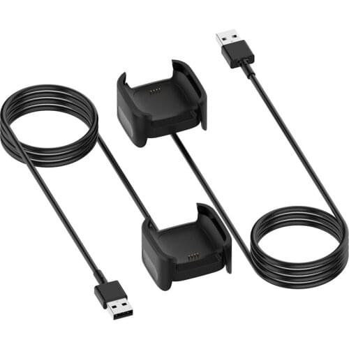 1m Portable USB Charger Cable For Fitbit Versa 2 Smart Watch Accessories High Quality Replaceable USB Fast Charging Adapter