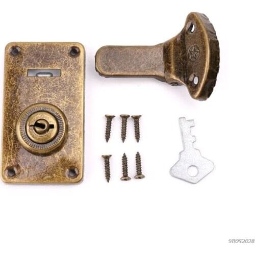 Durable Bronze Tone Leather Suitcase Buckle Box Vintage Metal Lock Antique Toggle Hasp Latch M9 21 Wholesales