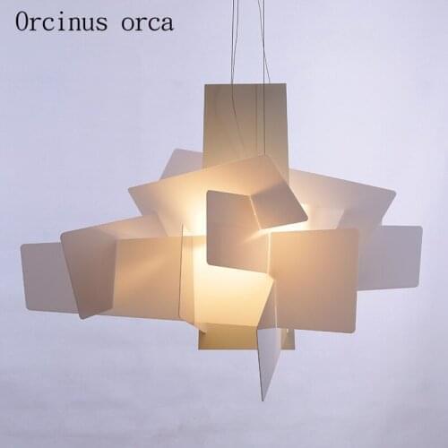 Simple geometric simplicity modern fashion art living room restaurant stacked Chandelier