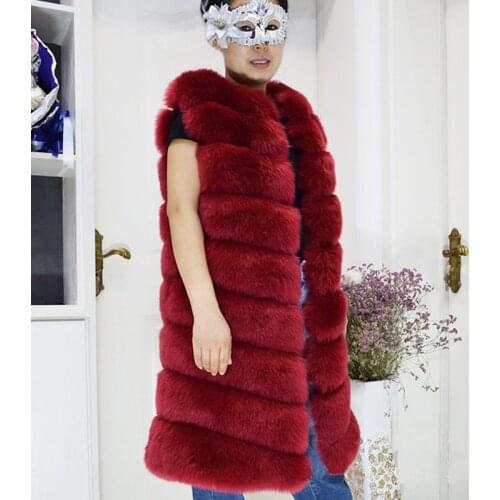 ZADORIN Luxury Winter Coat Women Long Faux Fur Coat Veste Femme High Imitation Faux Fur Vest Furry Plus Size fur gilet Jacket