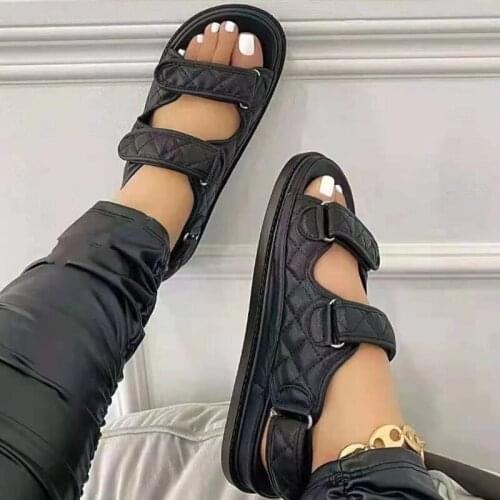 Womens Sandals Hook Loop 2021 Designer Shoes Woman Gladiator Casual Ladies Flat Shoes Platform Soft Female Footwear Fashion