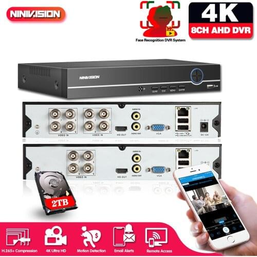6 in 1 4CH 8CH 5MP 4MP 1080P AHD DVR Surveillance Security CCTV Recorder 3G WIFI Hybrid DVR NVR For Analog AHD CVI TVI IP Camera
