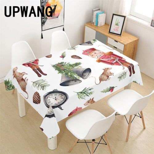 Cartoon Nutcracker Soldier Tablecloth 3D Printed Table Cover Rectangular Tablecloth Wedding Birthday Party Kitchen Home Decor