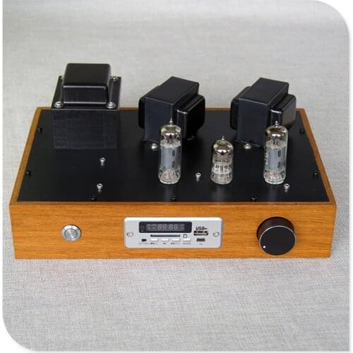 Tube radio, SD card, USB Bluetooth radio, 6P1 tube power amplifier, output power: 3.5w+3.5w, low distortion, sweet sound