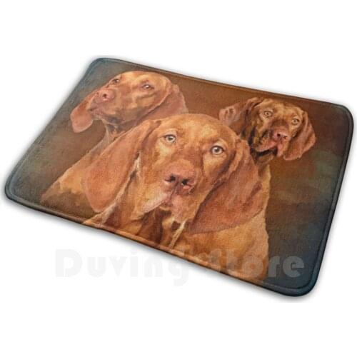 Vizsla-Hungarian Pointer Collage Soft Non-Slip Mat Rug Carpet Cushion Vizsla Hungarian Vizsla Hungarian Hound Magyar