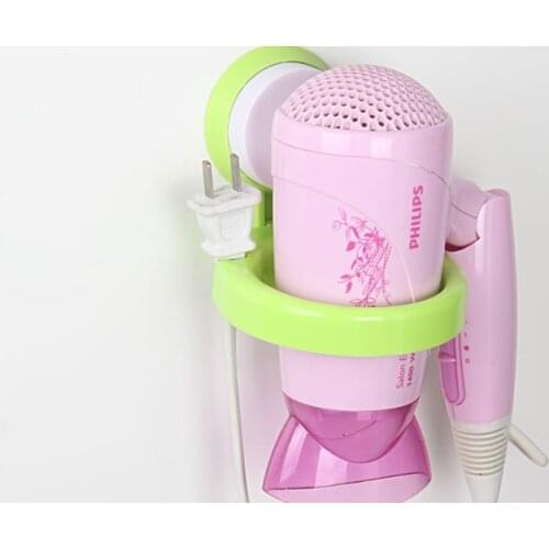 1PC Plastic Wall Mounted Hair Drier Storage Holder Barthroom Organizer Hairdryer Holder Bathroom Shelf OK 0363