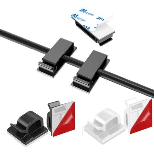 5PCS Cable Organizer Clips Cable Management Desktop & Workstation ABS Wire Manager Cord Holder USB Data Line Bobbin Winder