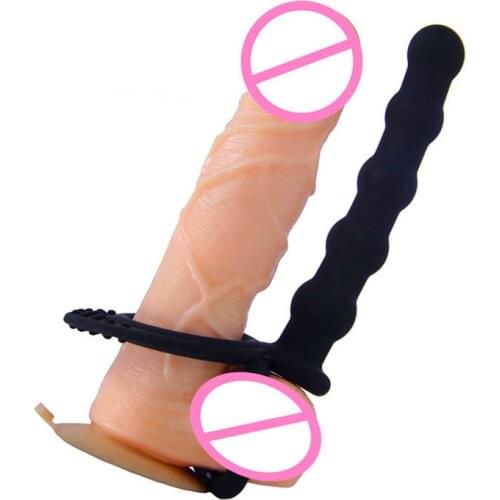 Double Penetration Anal Plug Dildo Sex toys For Men Strap two pairs Plug Adult Sex Toys For Couples Butt Plug toys for couples