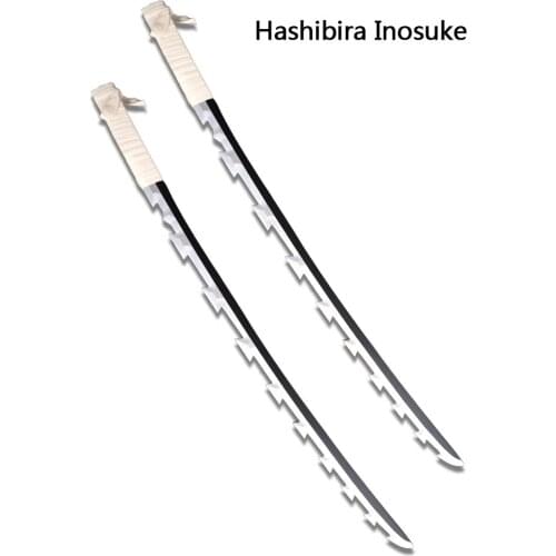 Anime Demon Slayer Hashibira Inosuke Sword Cosplay Weapons Props for Halloween Christmas Fancy Party Cosplay Props T
