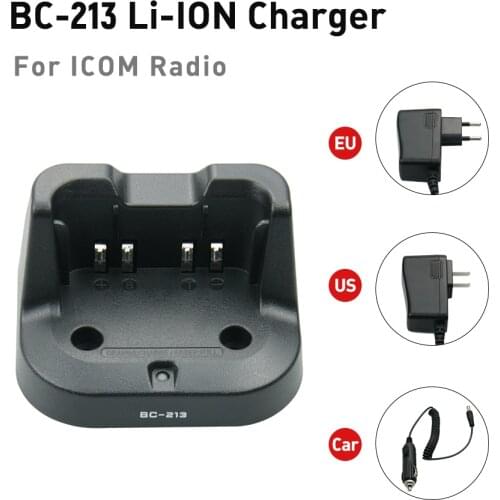 BC213 Quick Desktop Battery Charger for ICOM F1000 F2000 F1100 F2100D A16 Walkie Talkie