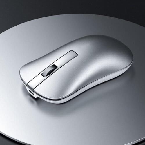 UBS Interface Connection Wireless Mouse XM10 Wireless Bluetooth Aluminum Alloy Rechargeable Mute Gamer Mouse for Laptops
