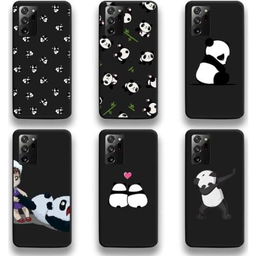 Cute Cartoon panda Phone Case For Samsung Galaxy Note20 ultra 7 8 9 10 Plus lite M51 M21 M31 J8 2018 Prime