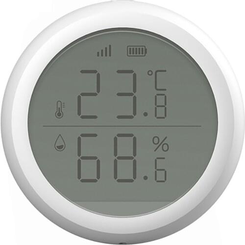 Temperature Sensor WiFi Wireless Humidity Detector Room Smart Thermometer Humidity Detector with LCD Smart Home Supplies