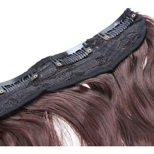 24'' 60cm Long Curly Hair Extension Corn Women Waving Hairs 5 Clips in Hair Extensions