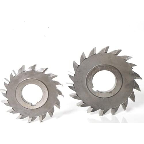1PCS 50mm 63mm 75mm 80mm 100mm 125mm 130mm 150mm HSS Three Straight Tooth Blade Face Milling Cutter,4mm-20mm thickness
