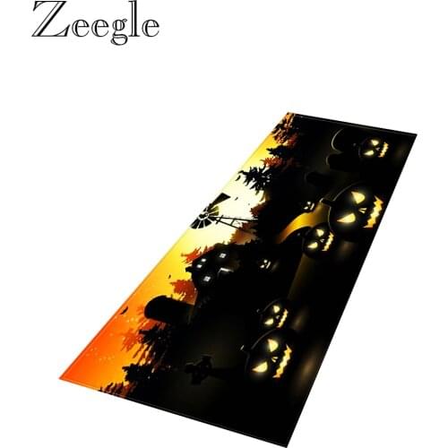 Halloween Rugs and Carpets for Home Living Room Anti-slip Kitchen Rug Hallway Floor Carpet Outdoor Doormat Soft Kids Room Carpet