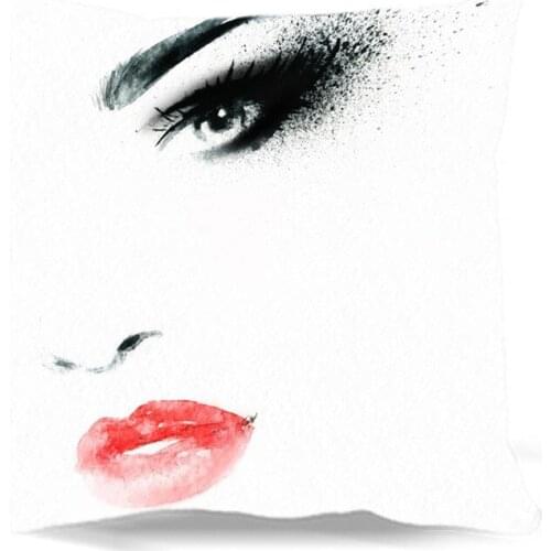 Square size Half of a makeup Cotton polyester Cushion cover For Home Sofa Car Chair Seat Decoration