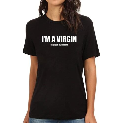 Lyprerazy Womens I'M A VIRGIN Funny Printed T-Shirt